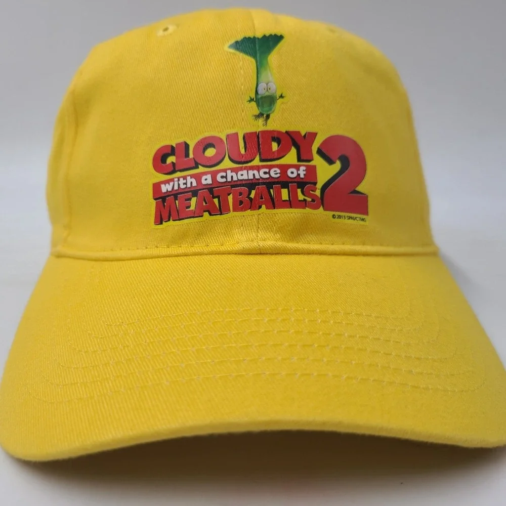 Cloudy With A Chance Of Meatballs 2 Movie Promo Hat‎ Adjustable 2013 Cartoon Men
